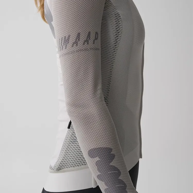 MAAP Aerate Pro Air LS Jersey 3.0 Fog Cycling Clothing Women's Mist Shadow Gray-5