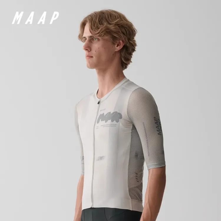 MAAP Aerate Pro Air Jersey 3.0 Fog Cycling Clothing Men's Mist Shadow Gray-1