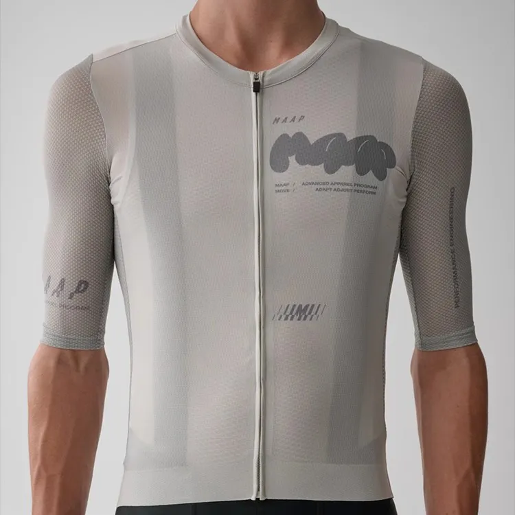MAAP Aerate Pro Air Jersey 3.0 Fog Cycling Clothing Men's Mist Shadow Gray-3