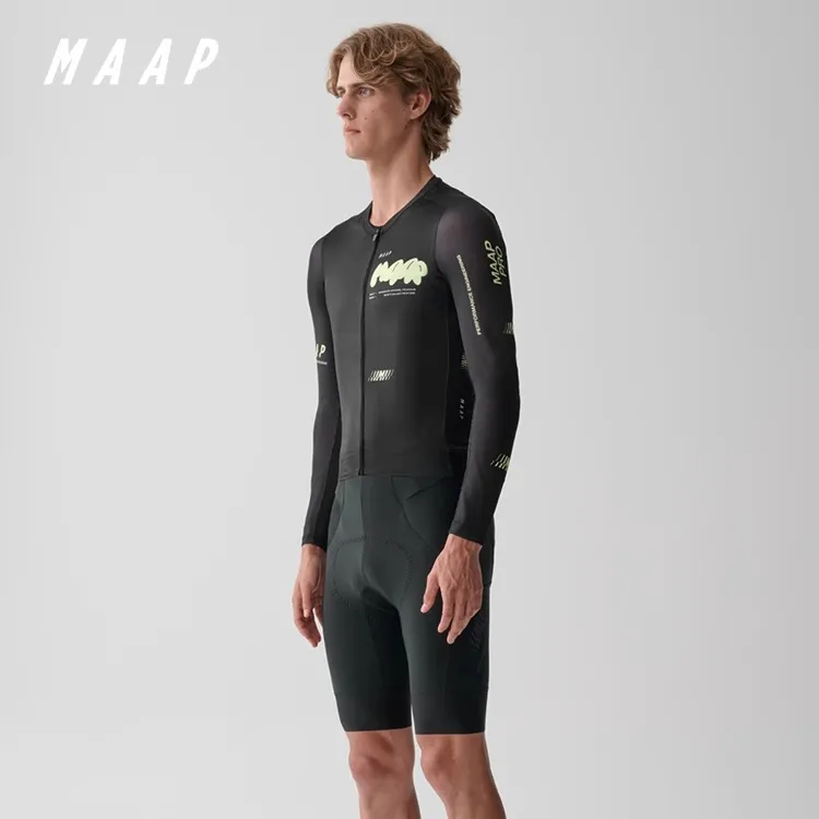 MAAP Aerate Team Bib Evo Cargo Black Cycling Pants Men's Shadow Black-2