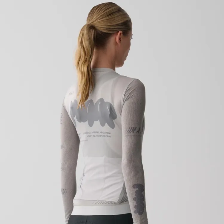 MAAP Aerate Pro Air LS Jersey 3.0 Fog Cycling Clothing Women's Mist Shadow Gray-1