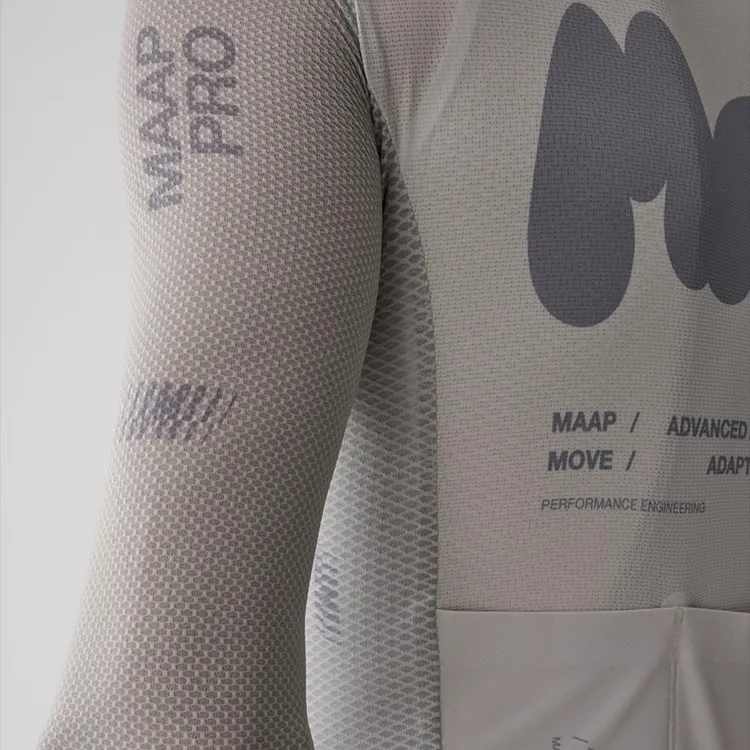 MAAP Aerate Pro Air LS Jersey Cycling Clothing Men's Mist Shadow Gray-4