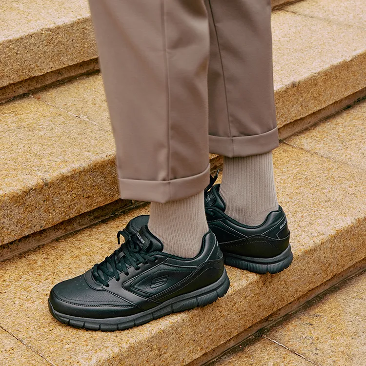 Skechers Work Nampa Slip Resistant Shoes 'Black'-6