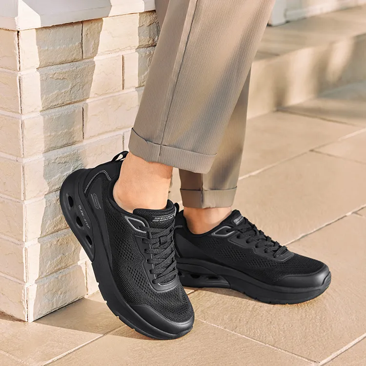 Skechers Bob's Cushioning Low-Top Casual Shoes Men's All Black-7
