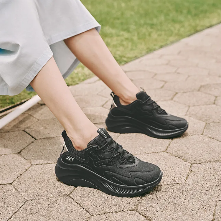 Skechers Sport Soft Shoes Slip-Resistant Breathable Lightweight Cushioning Low-Top Casual Shoes Women's Black-6