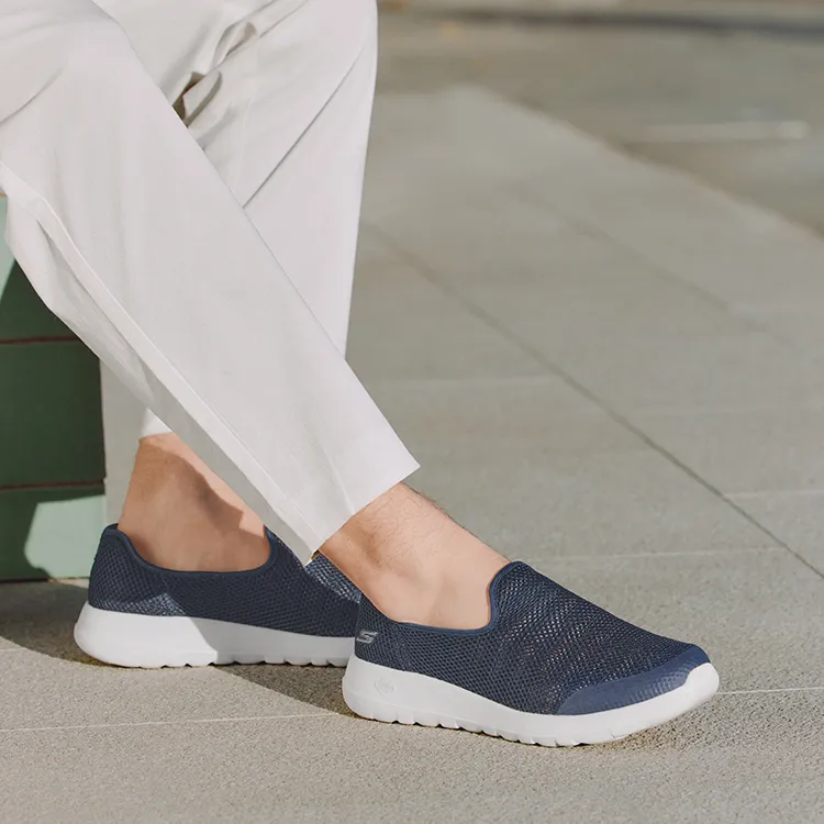 Skechers Go Walk 4 Anti-Slip Wear-Resistant Low-Top Casual Shoes Men's Blue-7