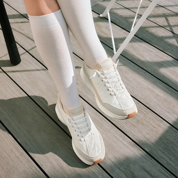 Skechers Slip Ins Yubu Shoes Anti Slip And Wear Resistant Lightweight Low Top Casual Shoes Women's White-7