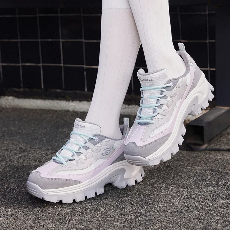 Skechers Street Honey Cake Shoes Abrasion Resistant Slip Resistant Low Top Casual Shoes Women's Light Green-7