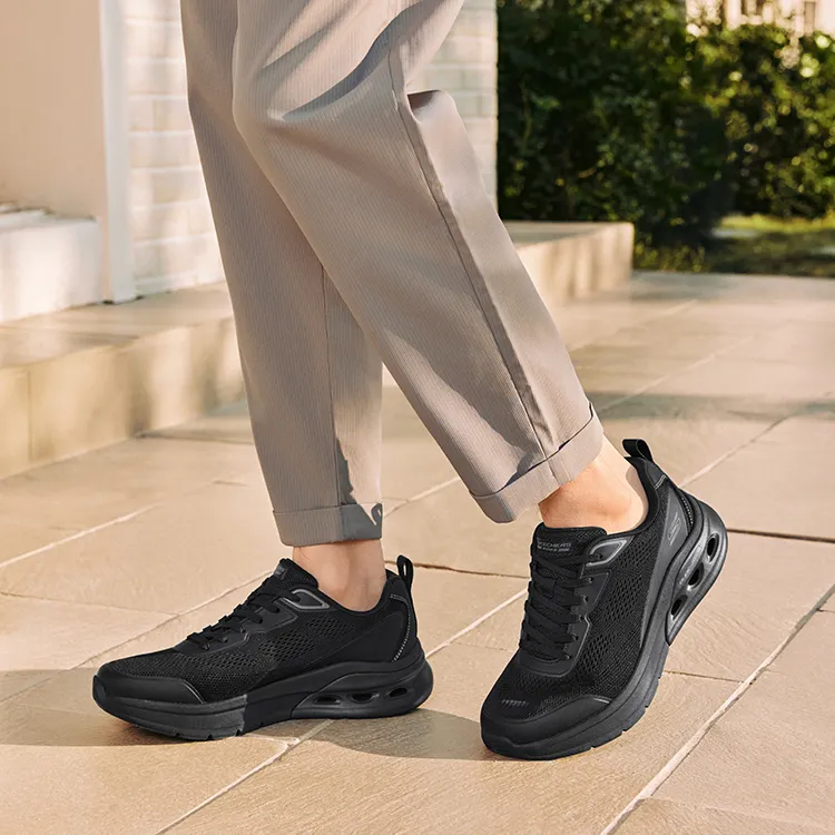 Skechers Bob's Cushioning Low-Top Casual Shoes Men's All Black-6