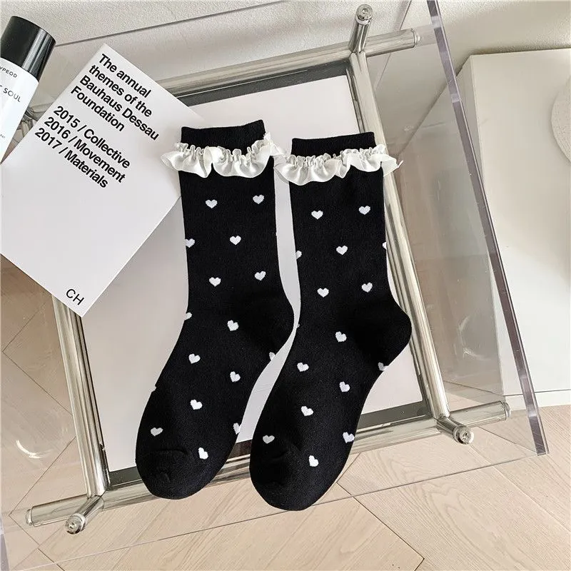 SOIE Mid Calf Socks Women's Combo Set-9