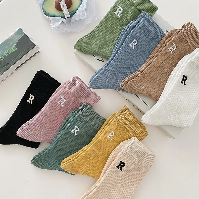 SOIE Mid Calf Socks Women's 9 Double Loads-7