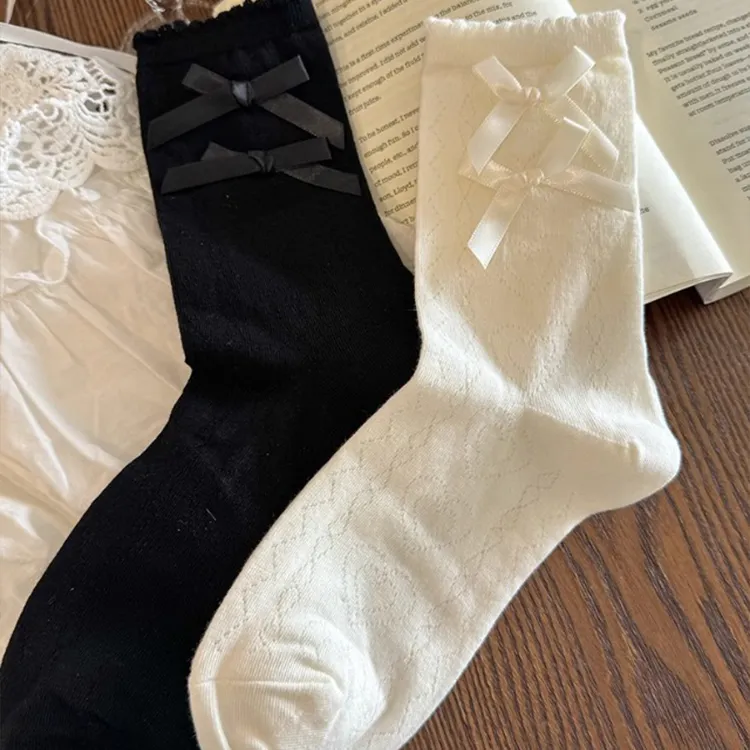 SOIE Mid Calf Socks Women's Combo Set-4