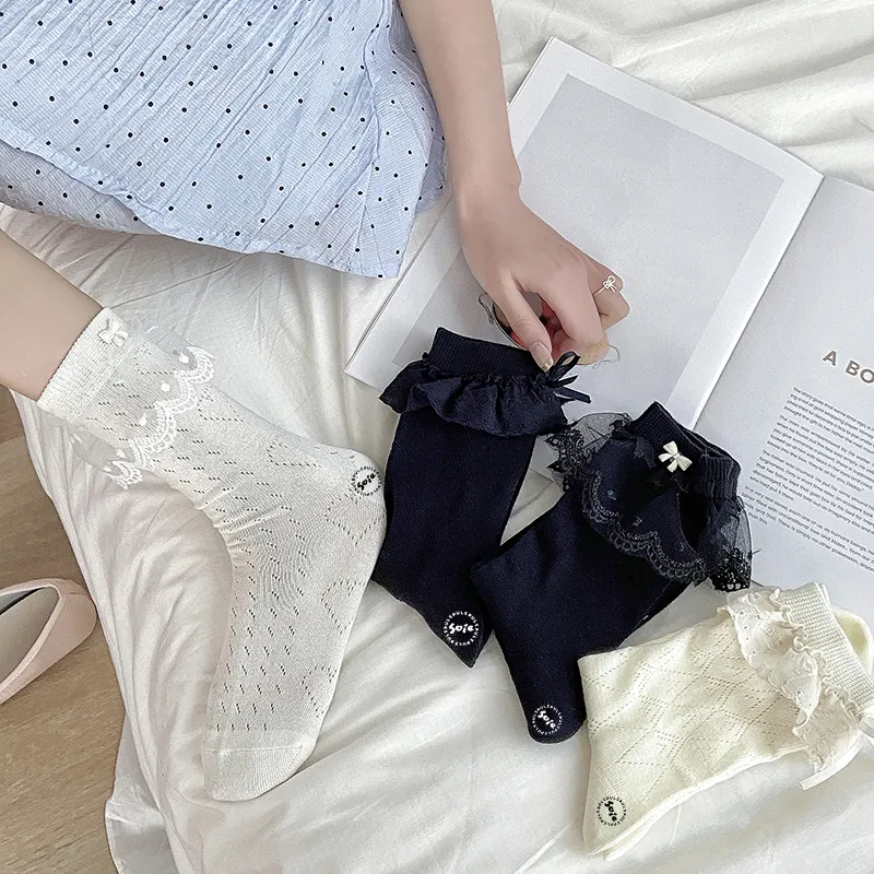 SOIE Mid Calf Socks Women's Combo Set-7