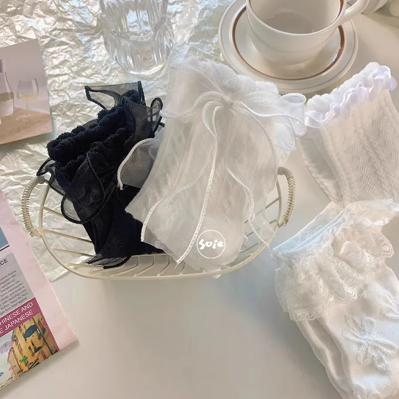 SOIE Mid Calf Socks Women's Combo Set-32