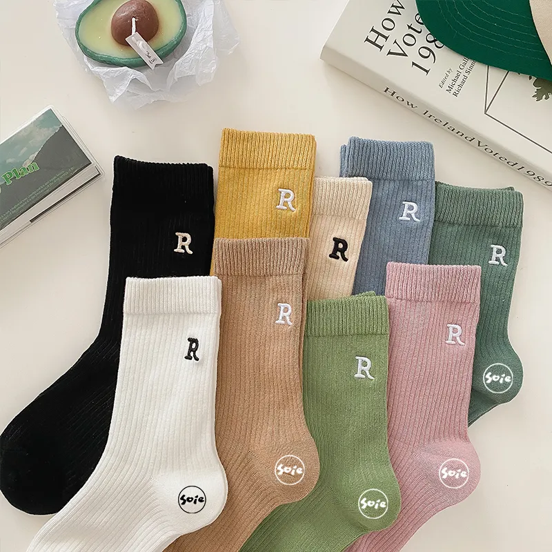 SOIE Mid Calf Socks Women's 9 Double Loads-9