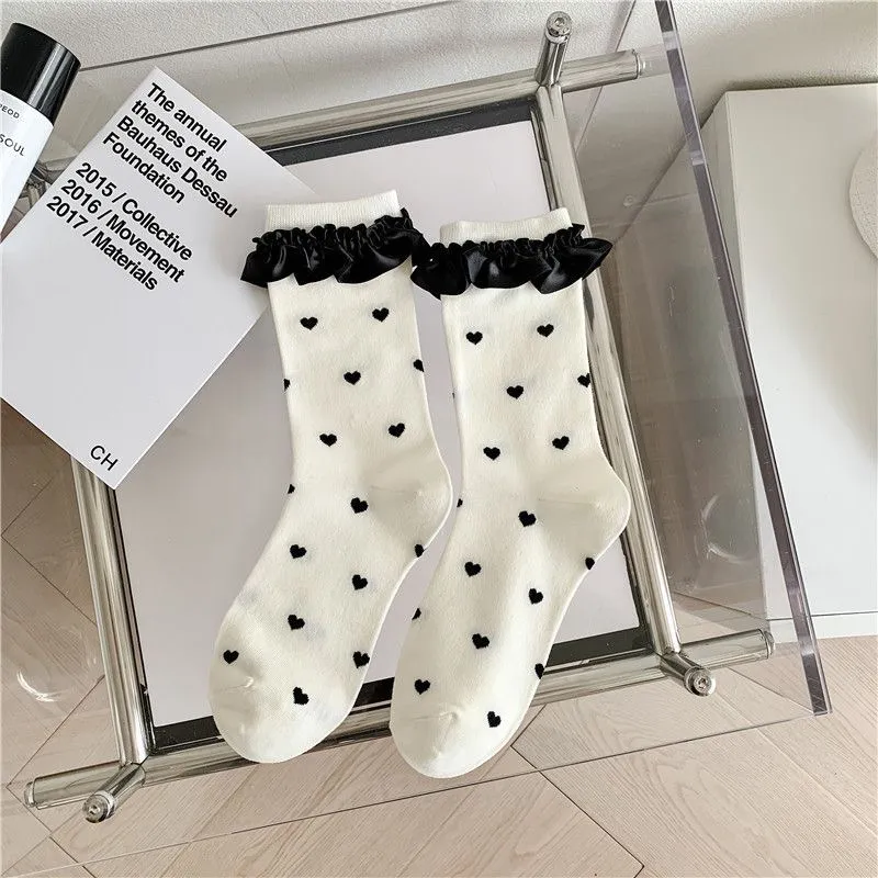 SOIE Mid Calf Socks Women's Combo Set-1