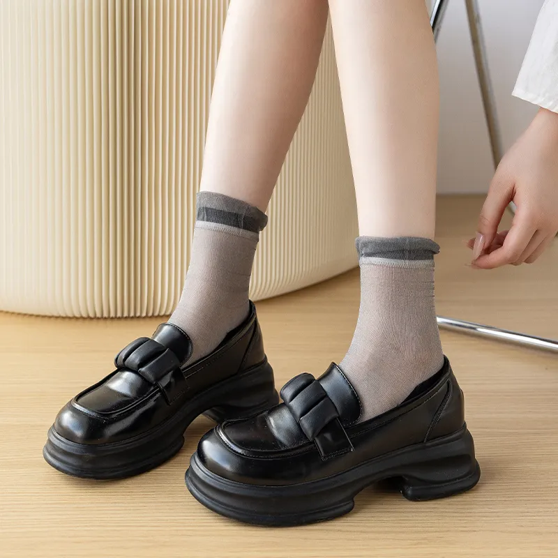 SOIE Mid Calf Socks Women's Combo Set-6
