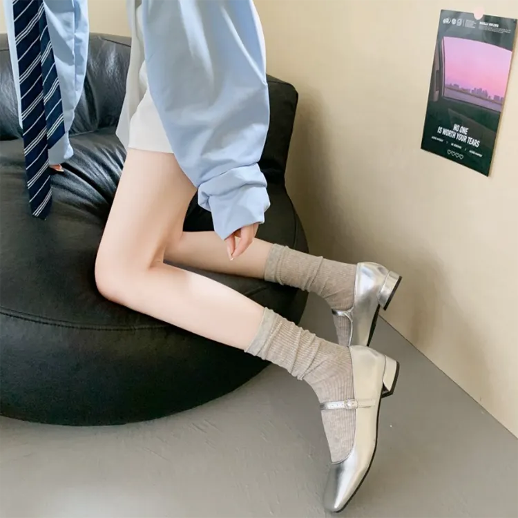 SOIE Mid Calf Socks Women's Combo Set-25