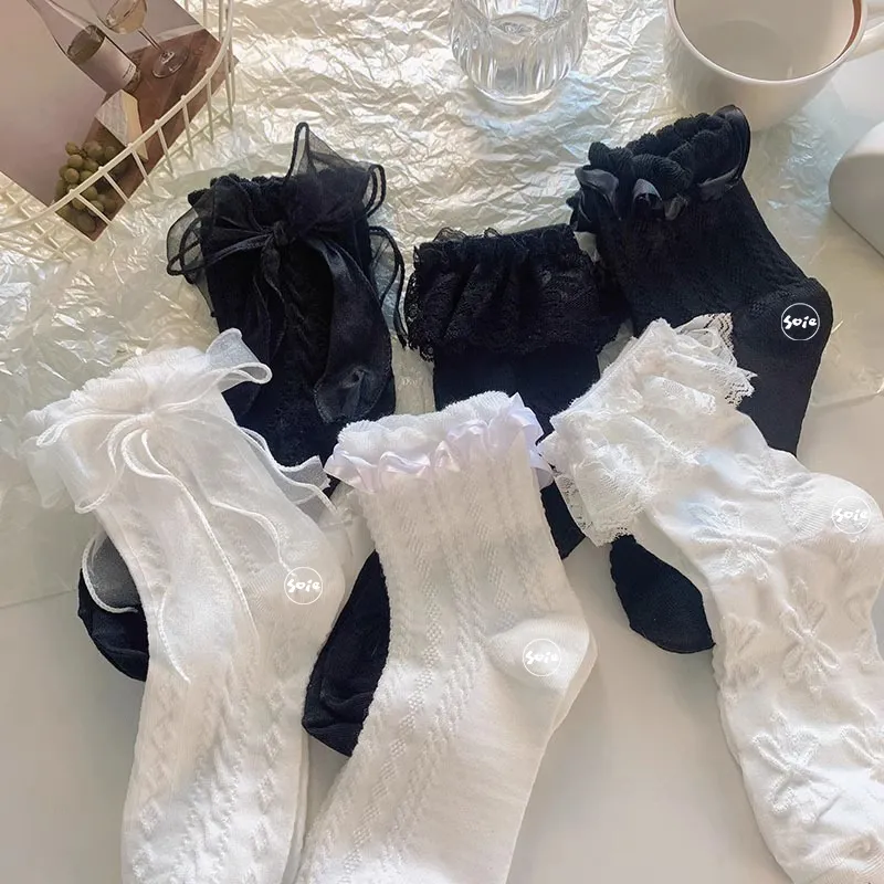 SOIE Mid Calf Socks Women's Combo Set-22