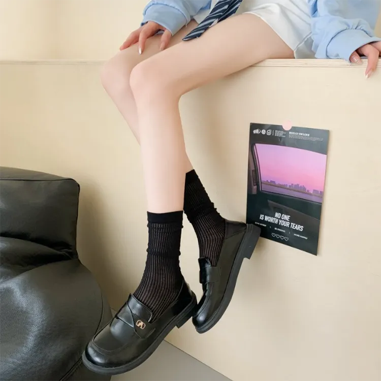 SOIE Mid Calf Socks Women's Combo Set-14
