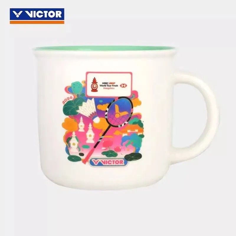 VICTOR Badminton Souvenirs White Ceramic Unisex-1