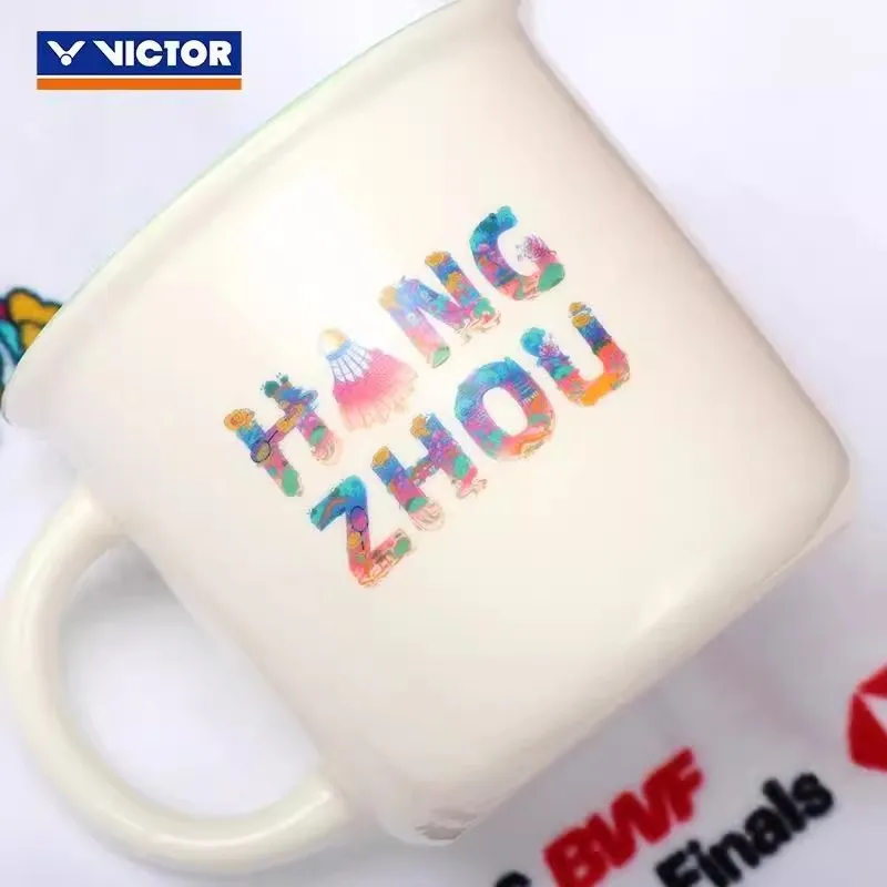 VICTOR Badminton Souvenirs White Ceramic Unisex-2