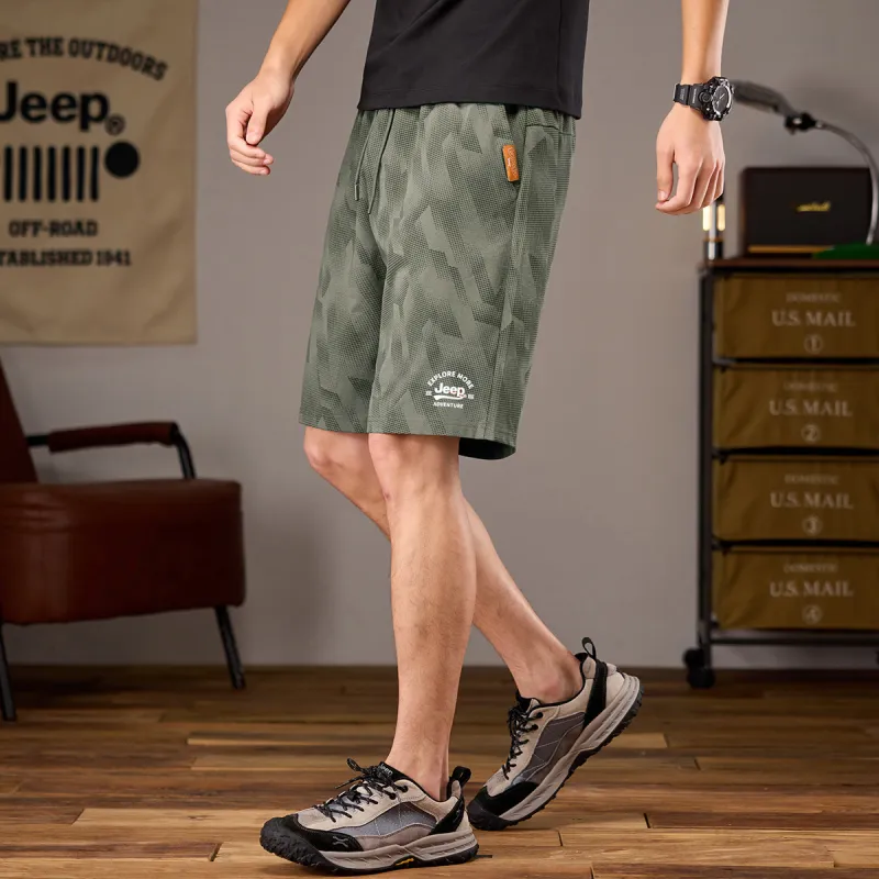 Jeep Pasture Horse Lifestyle Casual Shorts Unisex-17