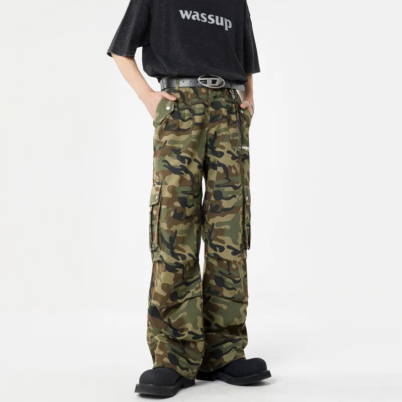 Jeep Pasture Horse Lifestyle Casual Pants Unisex Green Camouflage-4