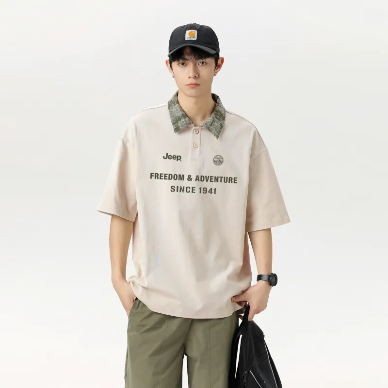 Jeep Pasture Horse Lifestyle Polo Shirt Unisex-8