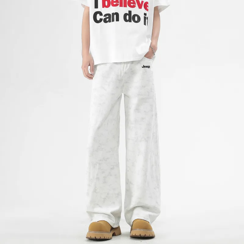 Jeep Pasture Horse Lifestyle Casual Pants Unisex Raw White-2