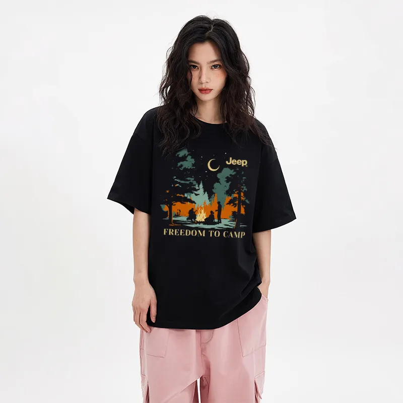 Jeep Pasture Horse Lifestyle T Shirt Unisex-3