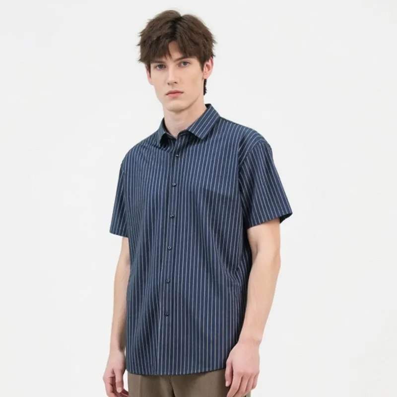 ARTSDON Shirts Men Navy Blue-1