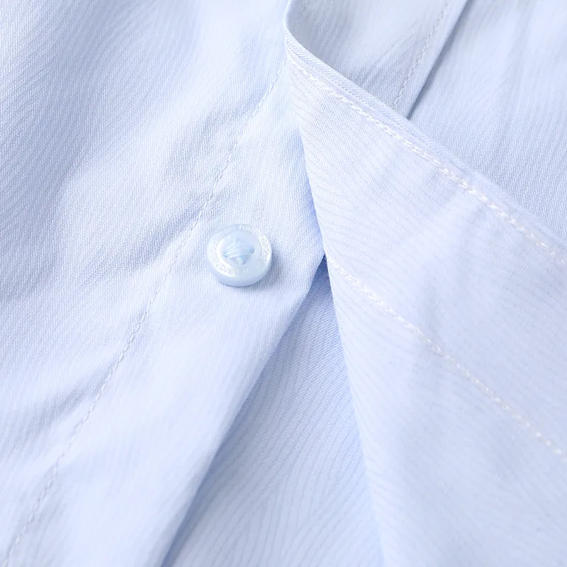 ARTSDON Shirts Men Light Blue Pattern-4