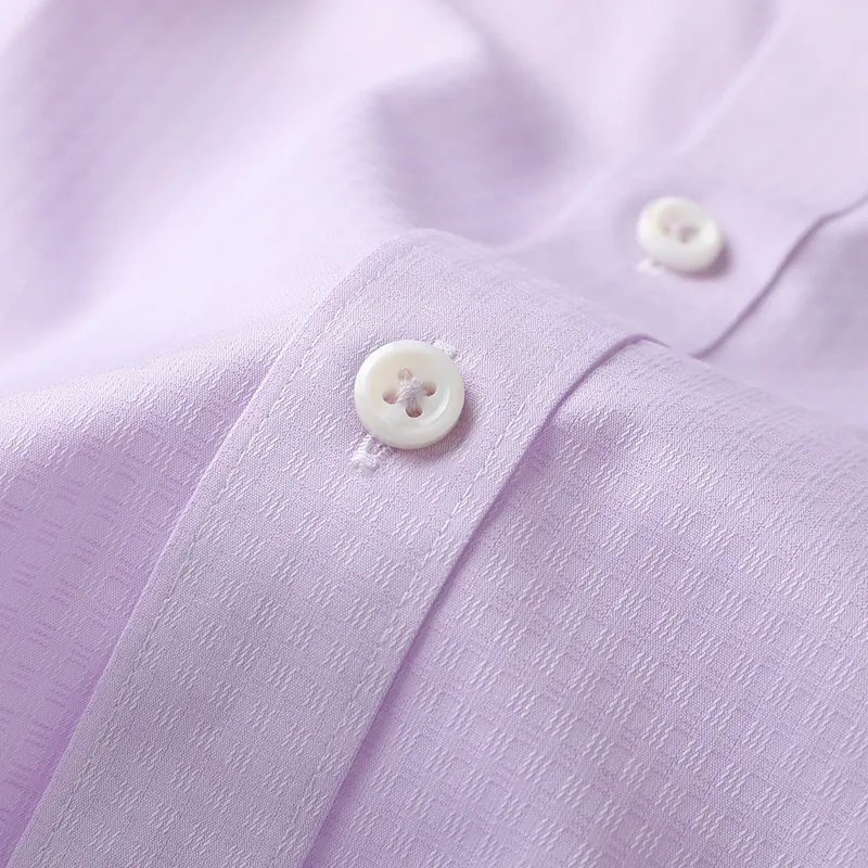 ARTSDON Shirts Men Light Purple Pattern-3