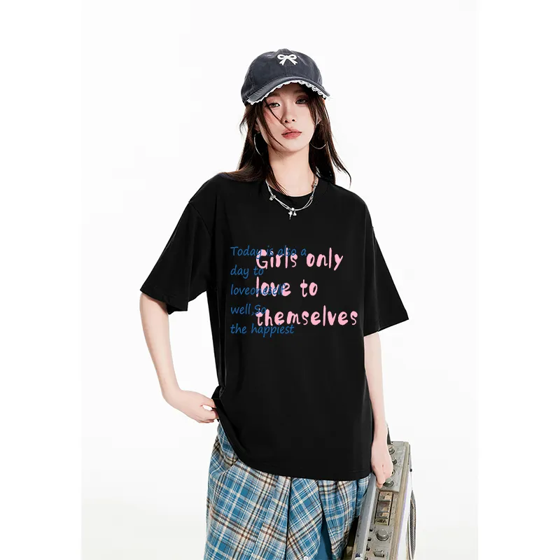 Urban Beauty Drop Shoulder Sleeve T Shirt Women's-2
