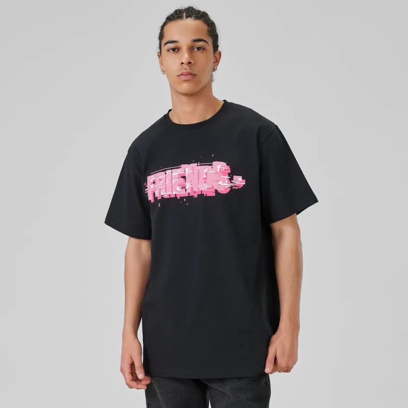 VLONE T Shirt Unisex Black Pink-2
