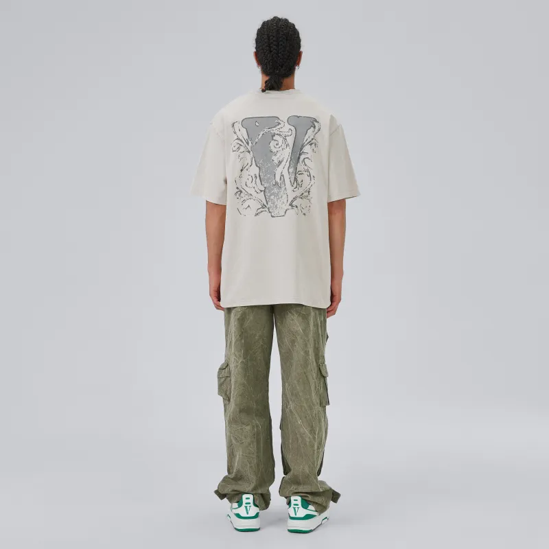 VLONE T Shirt Unisex Beige Gray-7