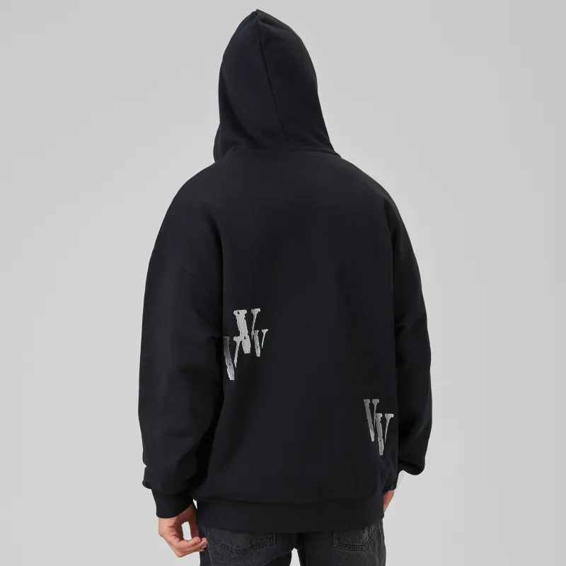 VLONE Sweatshirt Unisex Black Silver-3