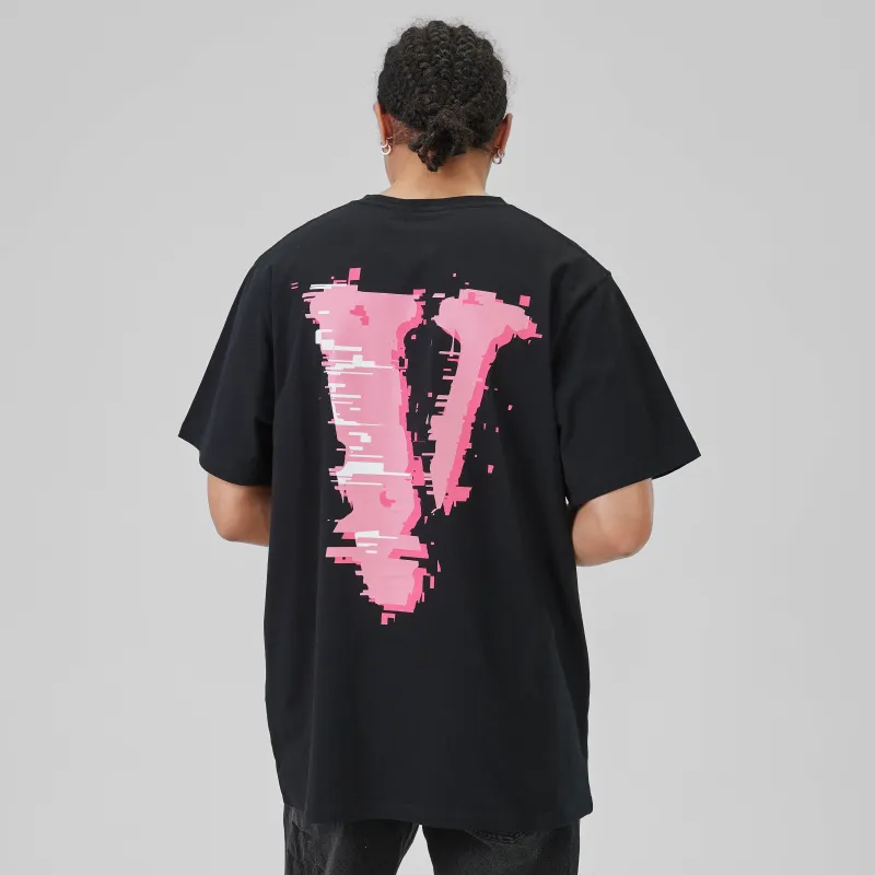 VLONE T Shirt Unisex Black Pink-3