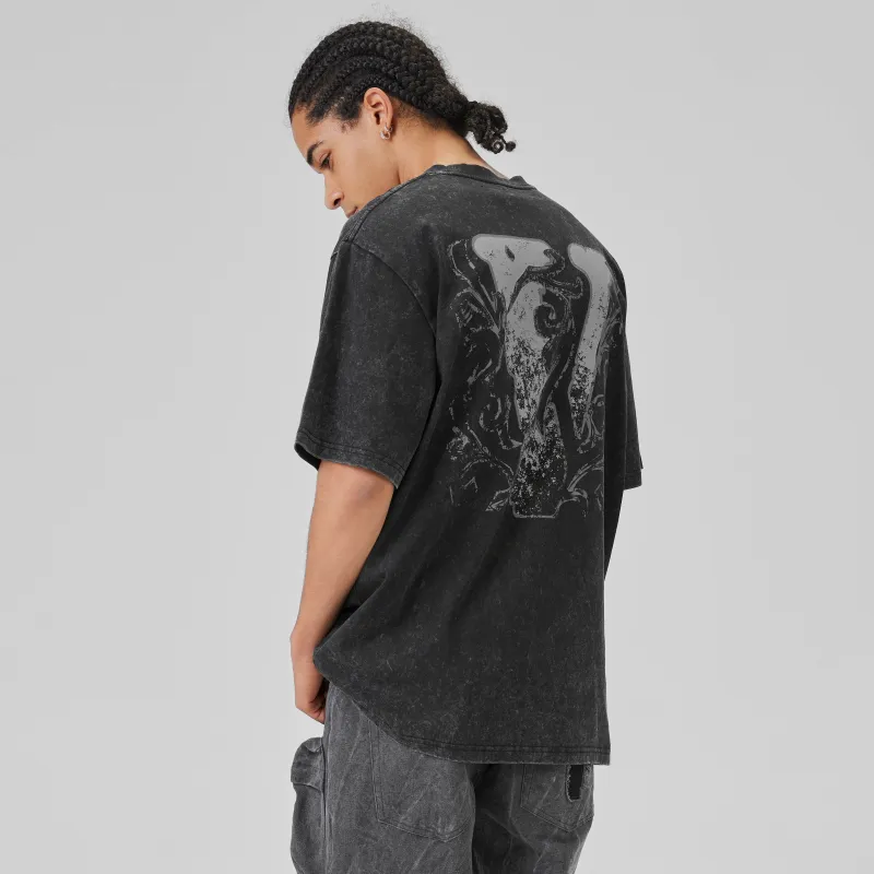 VLONE T Shirt Unisex Black Gray-5