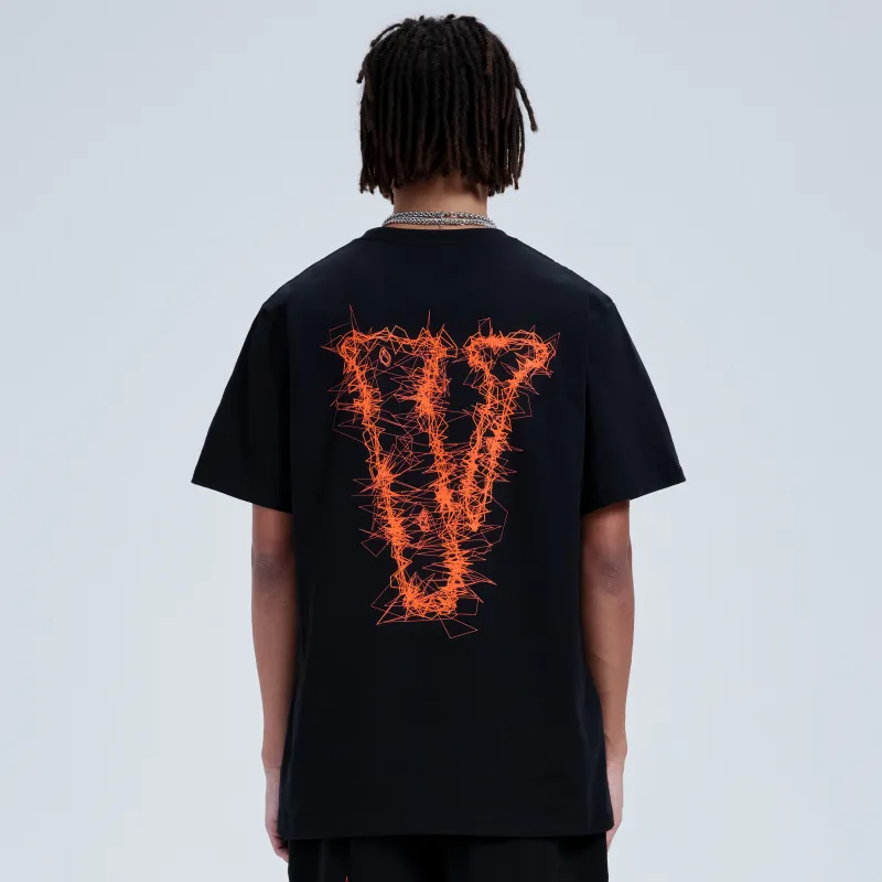 VLONE T Shirt Unisex Black Orange-3