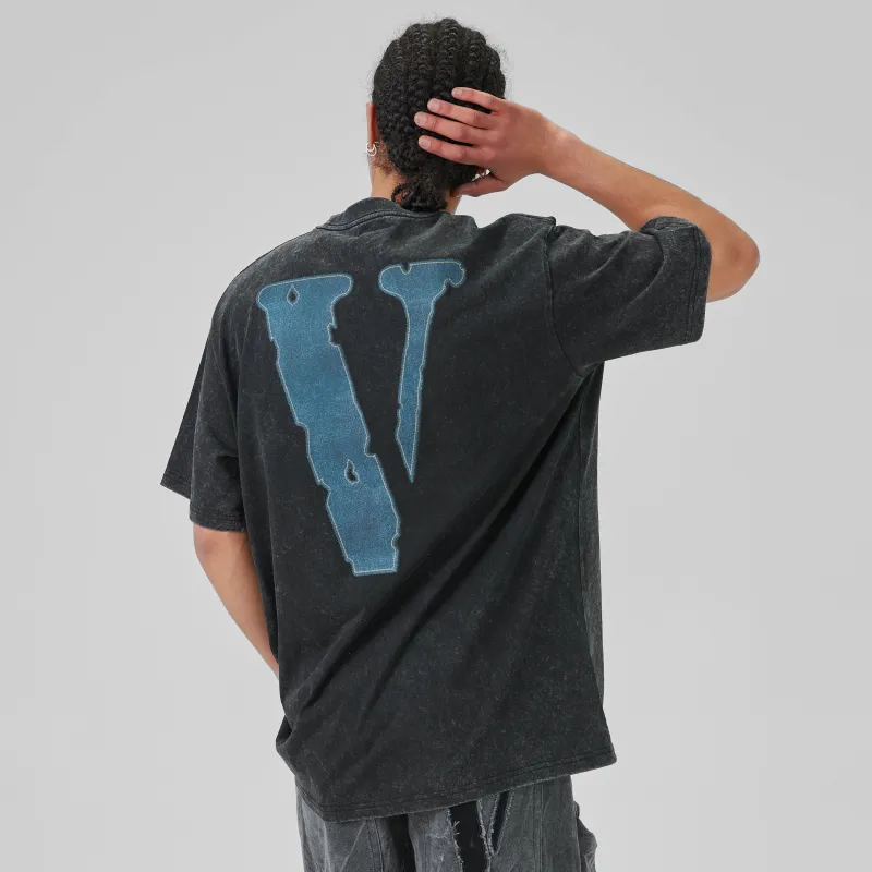 VLONE T Shirt Unisex Black Blue-3