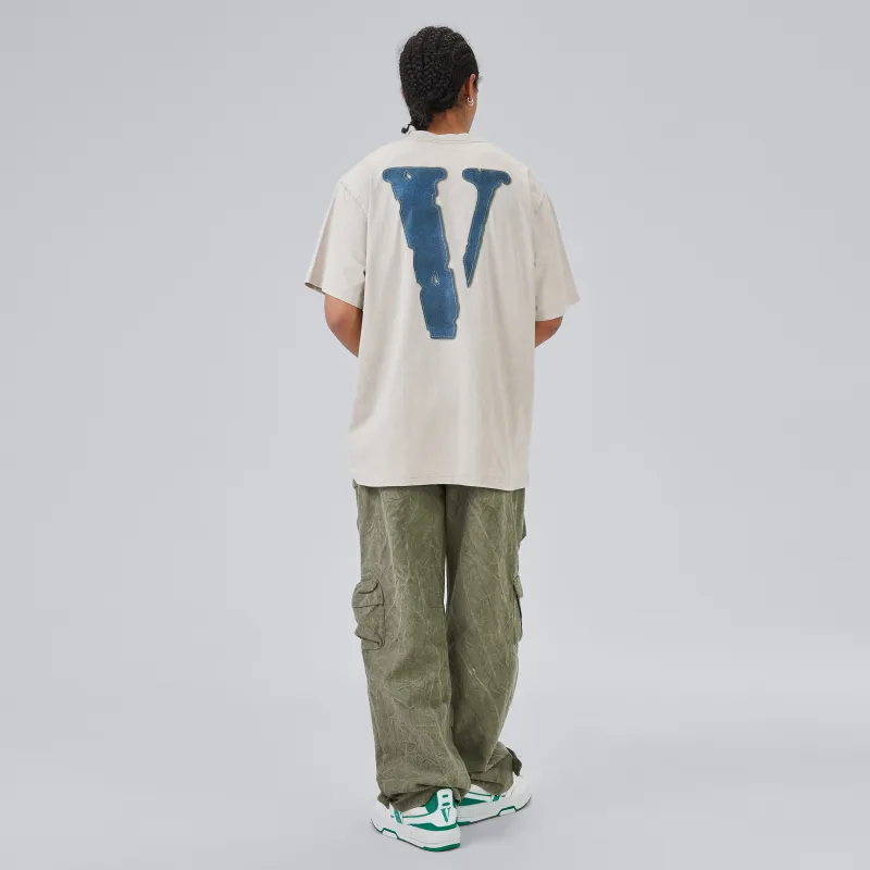 VLONE T Shirt Unisex Beige Blue-4