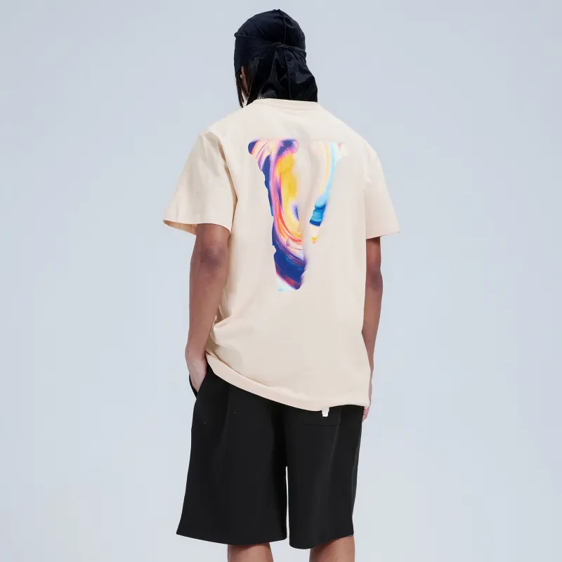 VLONE SS25 T Shirts Unisex Beige Multicolor-2