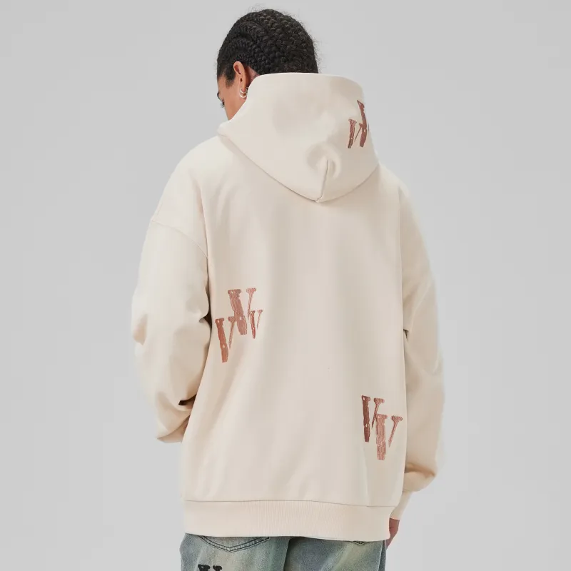 VLONE Cardigan Zip Closure Sweatshirt Unisex Beige-3