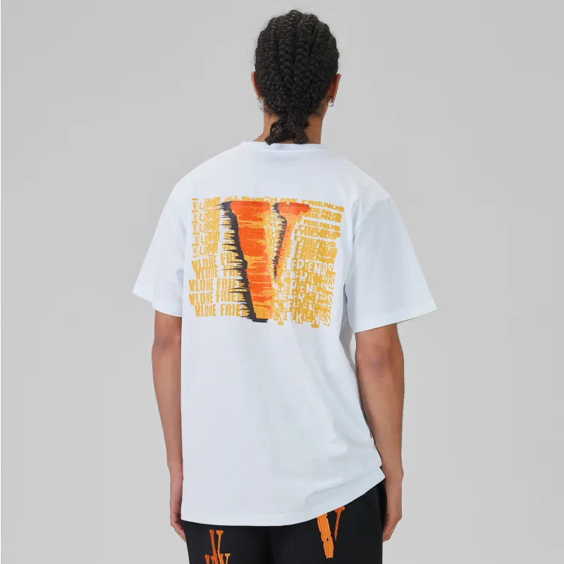 VLONE T Shirt Unisex White Orange-2