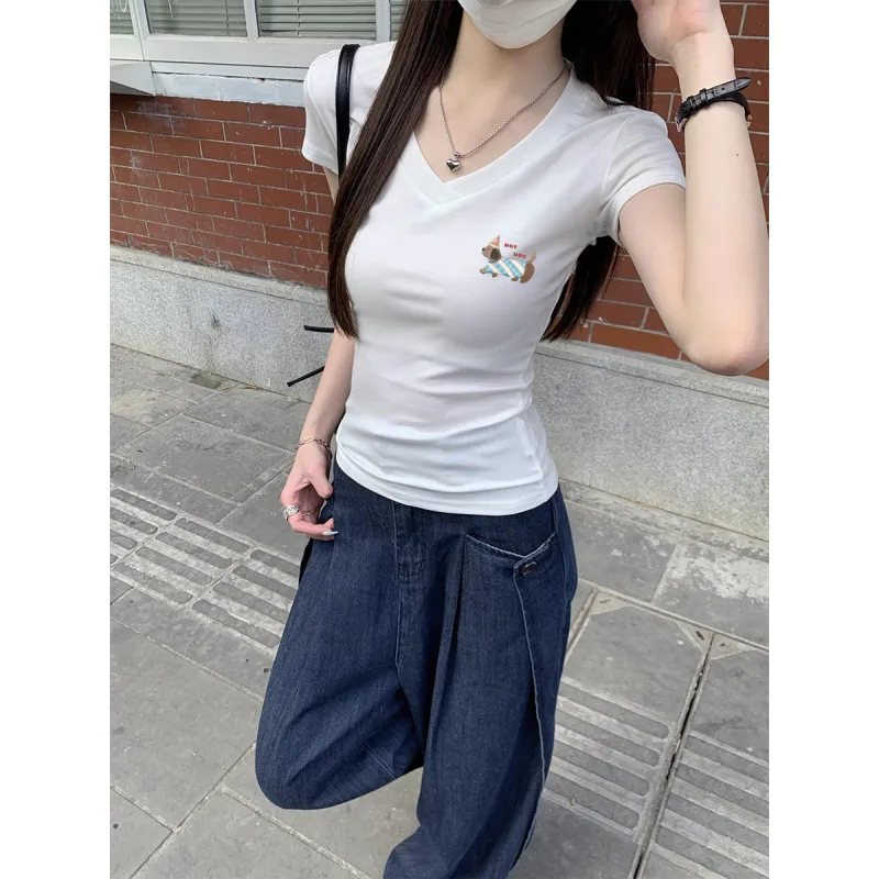 HEISU Regular T Shirt Women's Cream Yellow-35