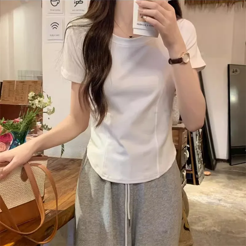 HEISU Regular T Shirt Women's White-5
