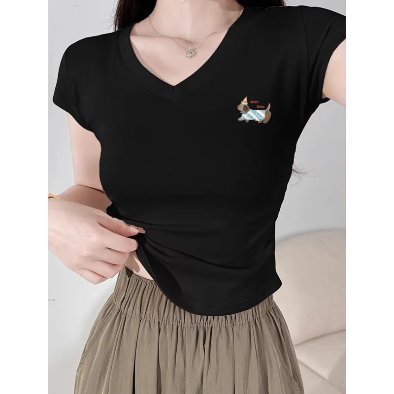 HEISU Regular T Shirt Women's Cream Yellow-38