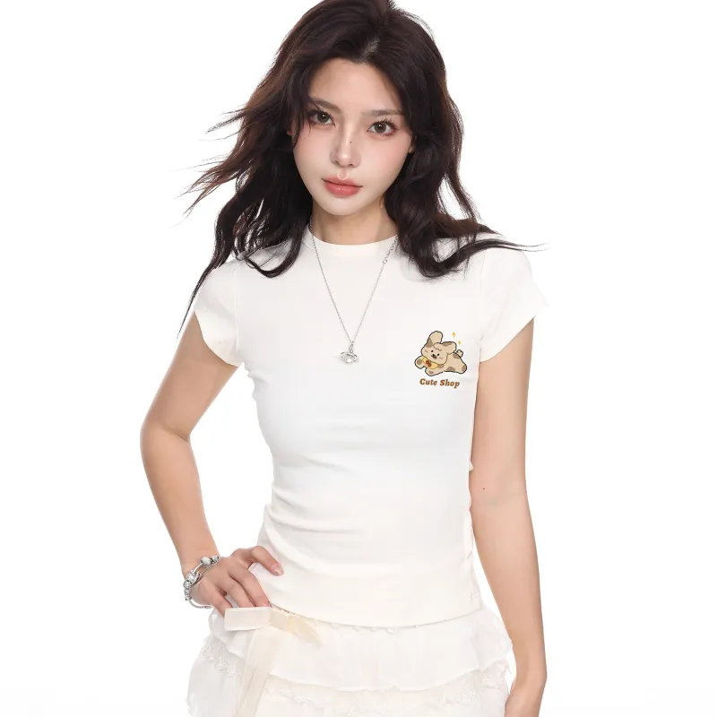 HEISU Set in Sleeve T Shirt Women's-2